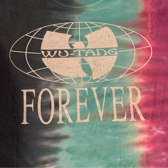 Wu-Tang Forever Tie Dye Short Sleeve Hip Hop Band T Shirt Mens Size M Medium - Picture 3 of 7